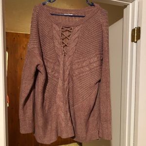 Maurice’s pink sweater